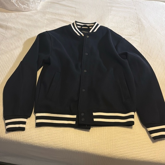 Here’s a detailed product listing for your Alcott varsity-style jacket: - Picture 1 of 5